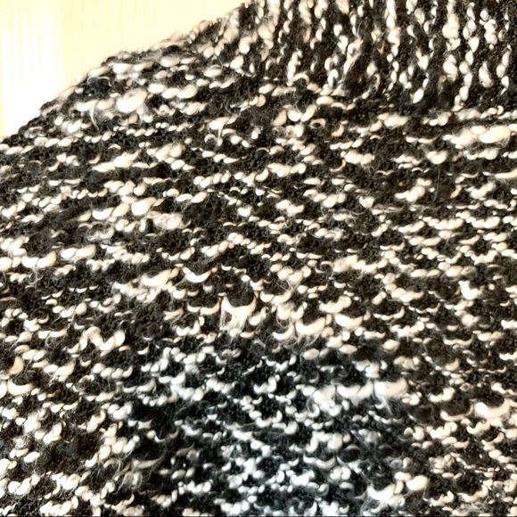 BLACK RAINN Cozy Tweed-Like Fuzzy Oversized Open Cardigan Coat—SZ. Medium - Picture 14 of 15